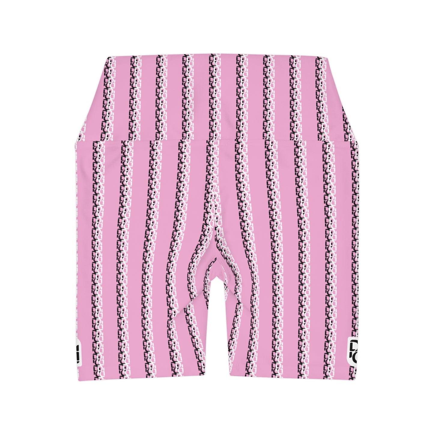 Phallacy Striped Designer High Waisted Yoga Shorts