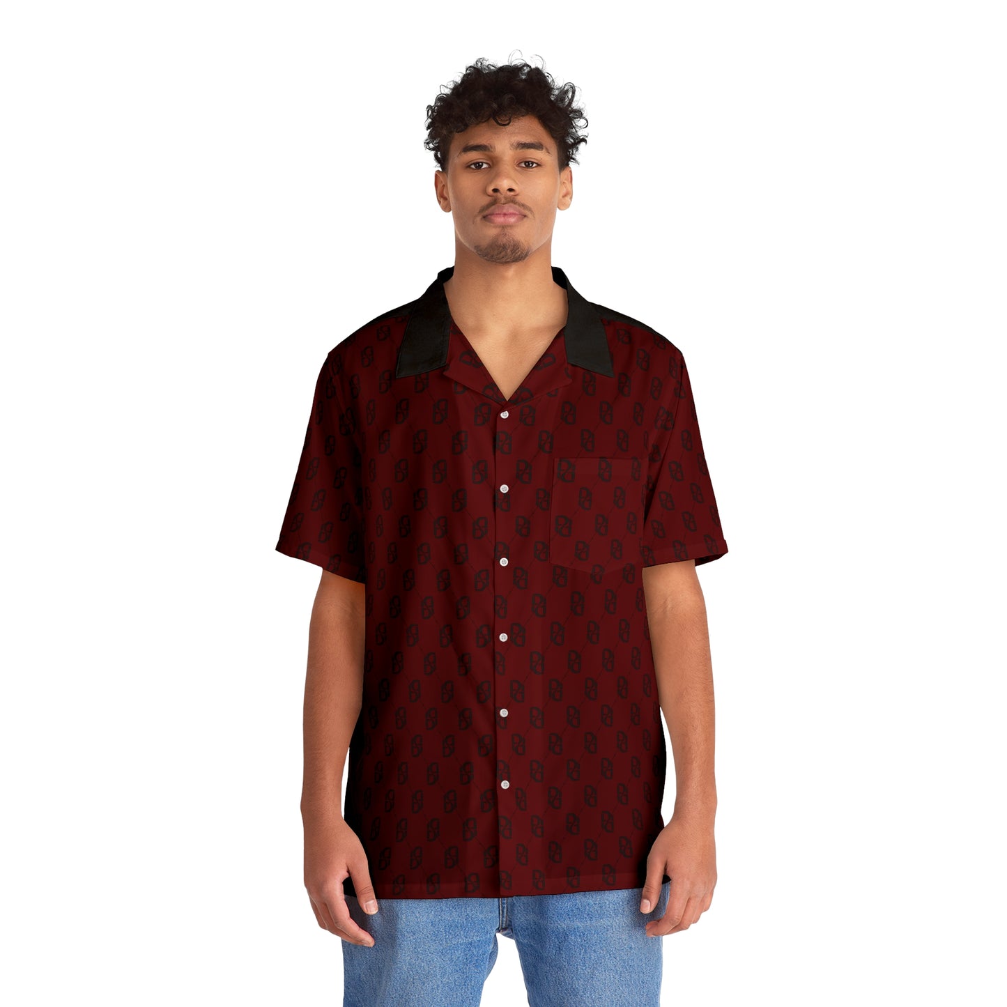 Phallacy Monogram Designer Button Up Shirt