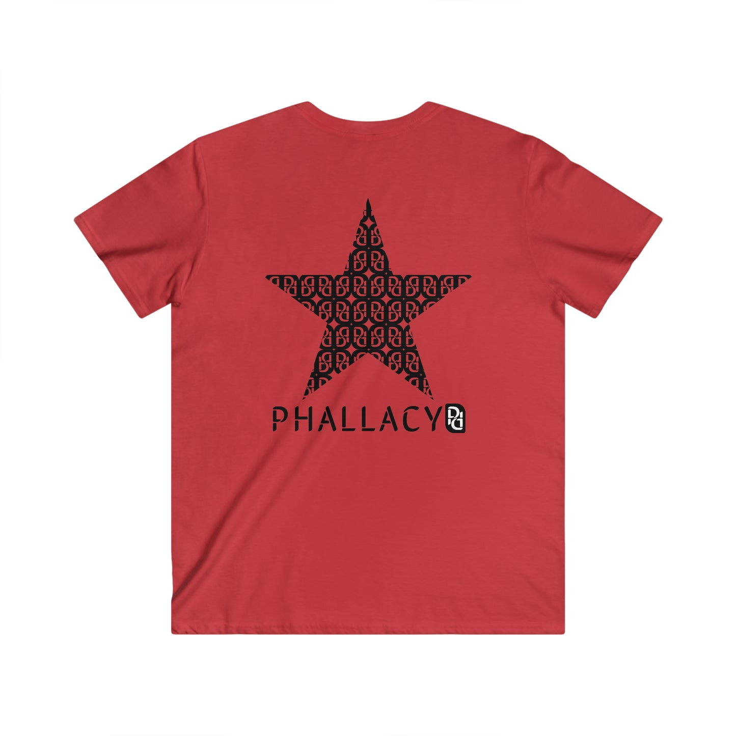 Phallacy Star Men's Fitted V-Neck Tee