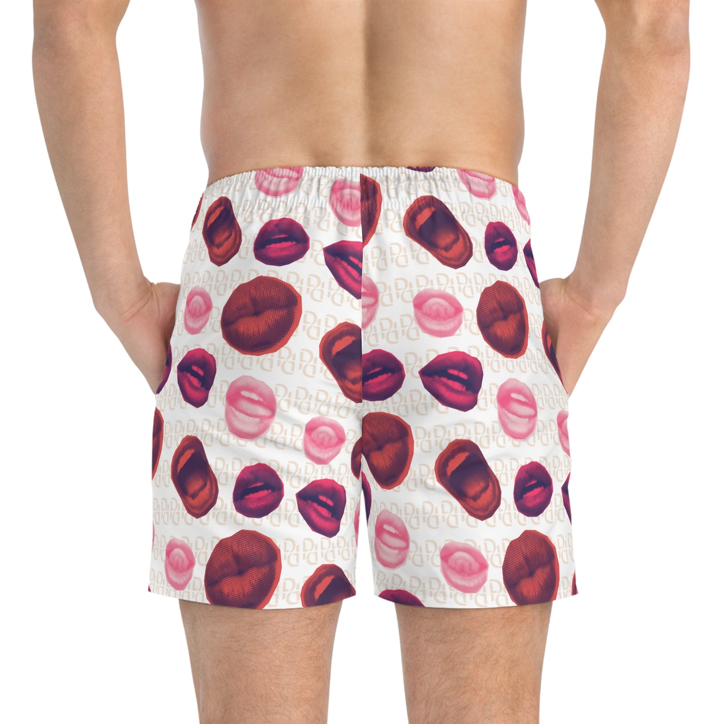 Phallacy Lips Designer Swim Trunks