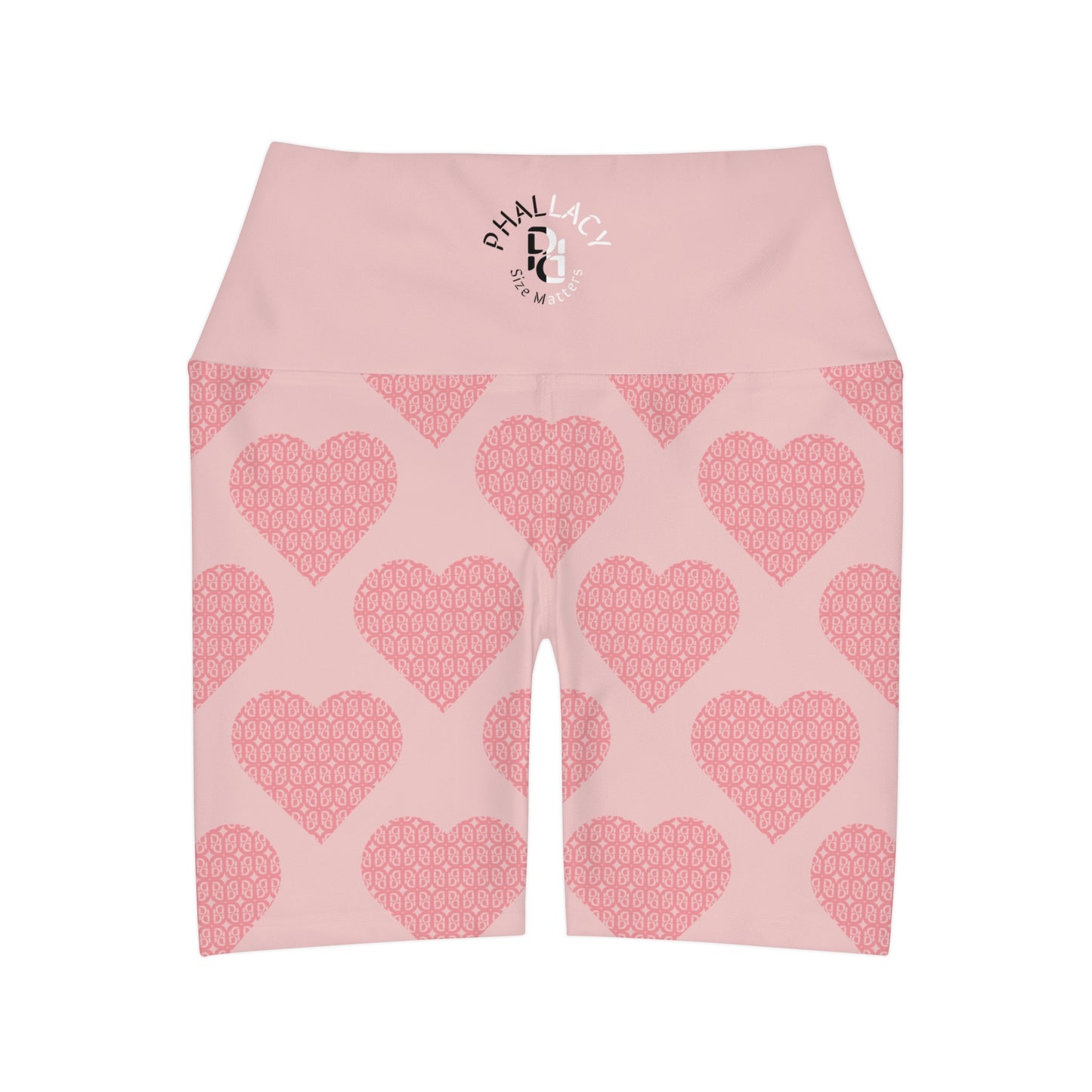 Phallacy Designer High Waisted Yoga Shorts