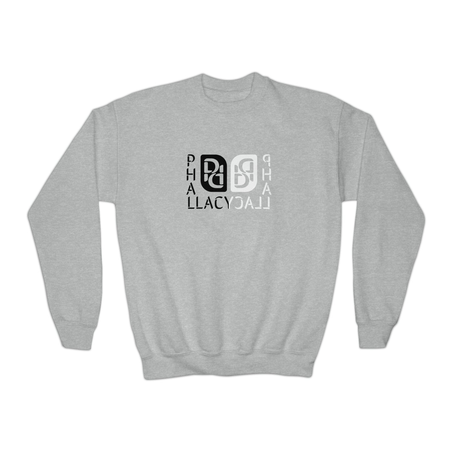 Phallacy Balance Designer Youth Crewneck Sweatshirt