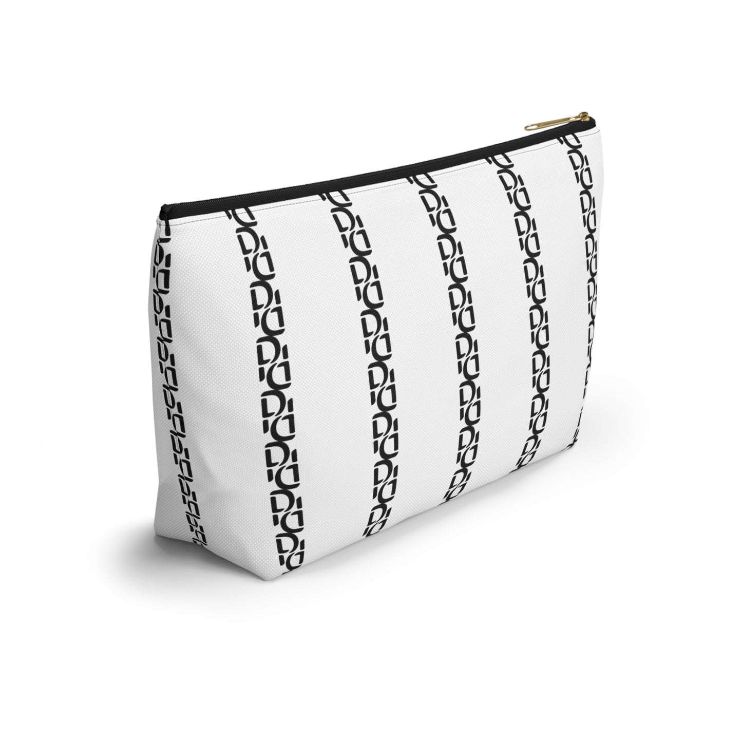 Phallacy Striped Designer Accessory Pouch w T-bottom