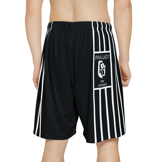 Phallacy Striped Designer Sports Shorts