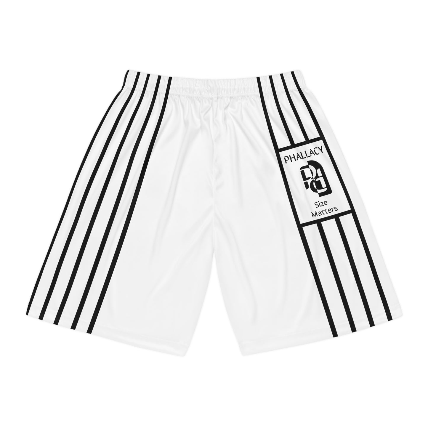 Phallacy Striped Designer Basketball Shorts