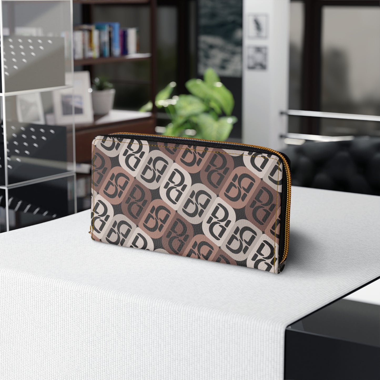 Phallacy Monogram Designer Zipper Wallet