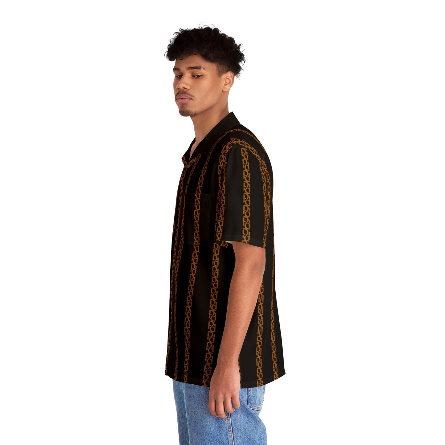 Phallacy Striped Designer Button Up Shirt