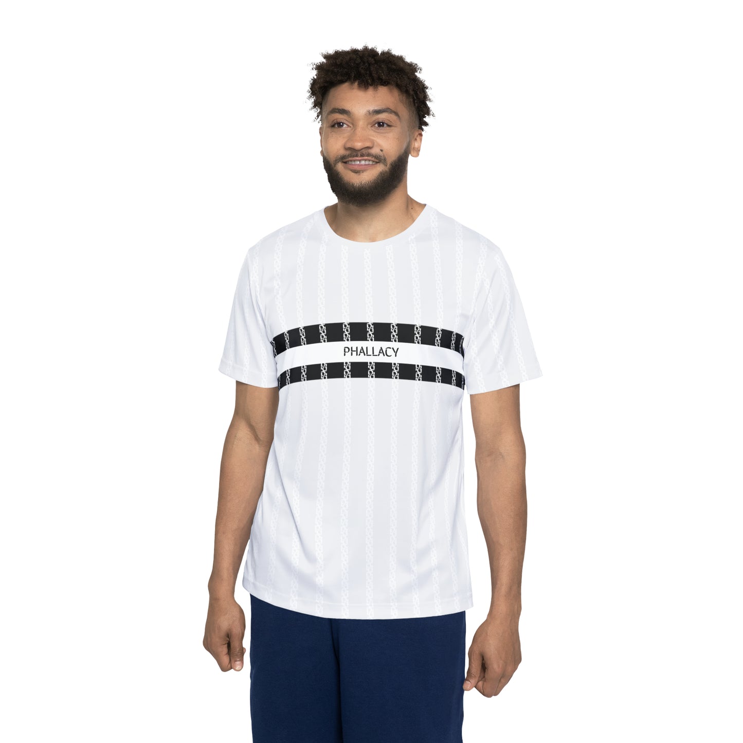 Phallacy Striped Designer Men's Sports Jersey