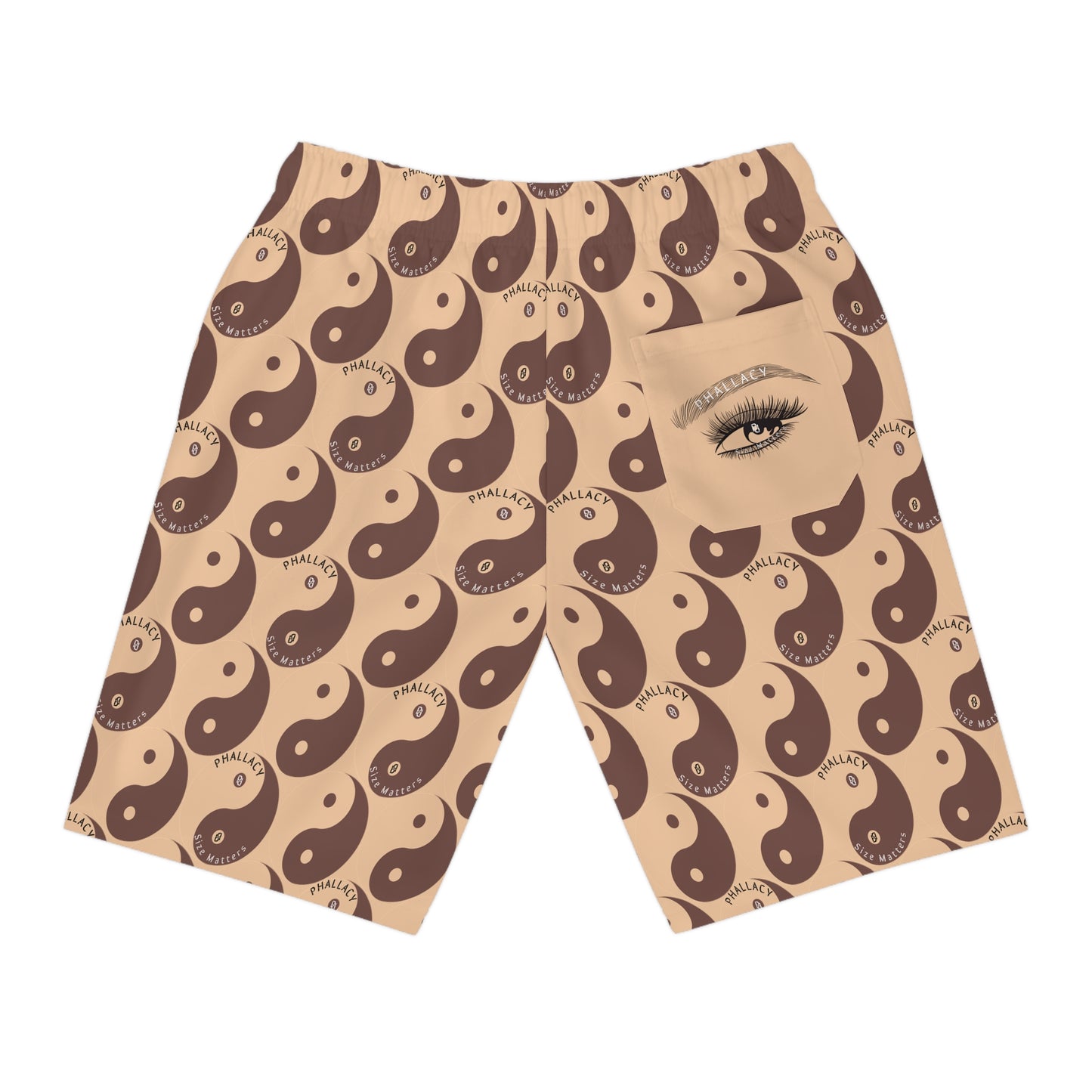 Phallacy Yin-Yang Designer Athletic Shorts