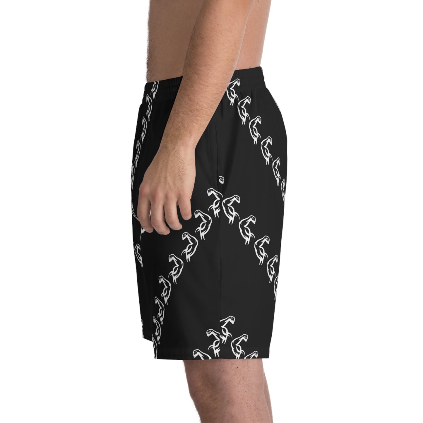 Phallacy Muscles Designer Elastic Gym Shorts