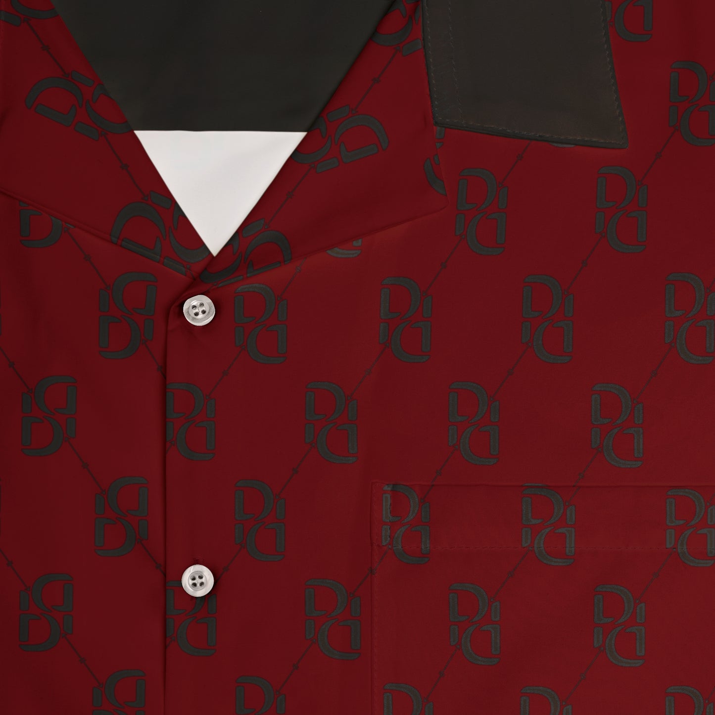 Phallacy Monogram Designer Button Up Shirt