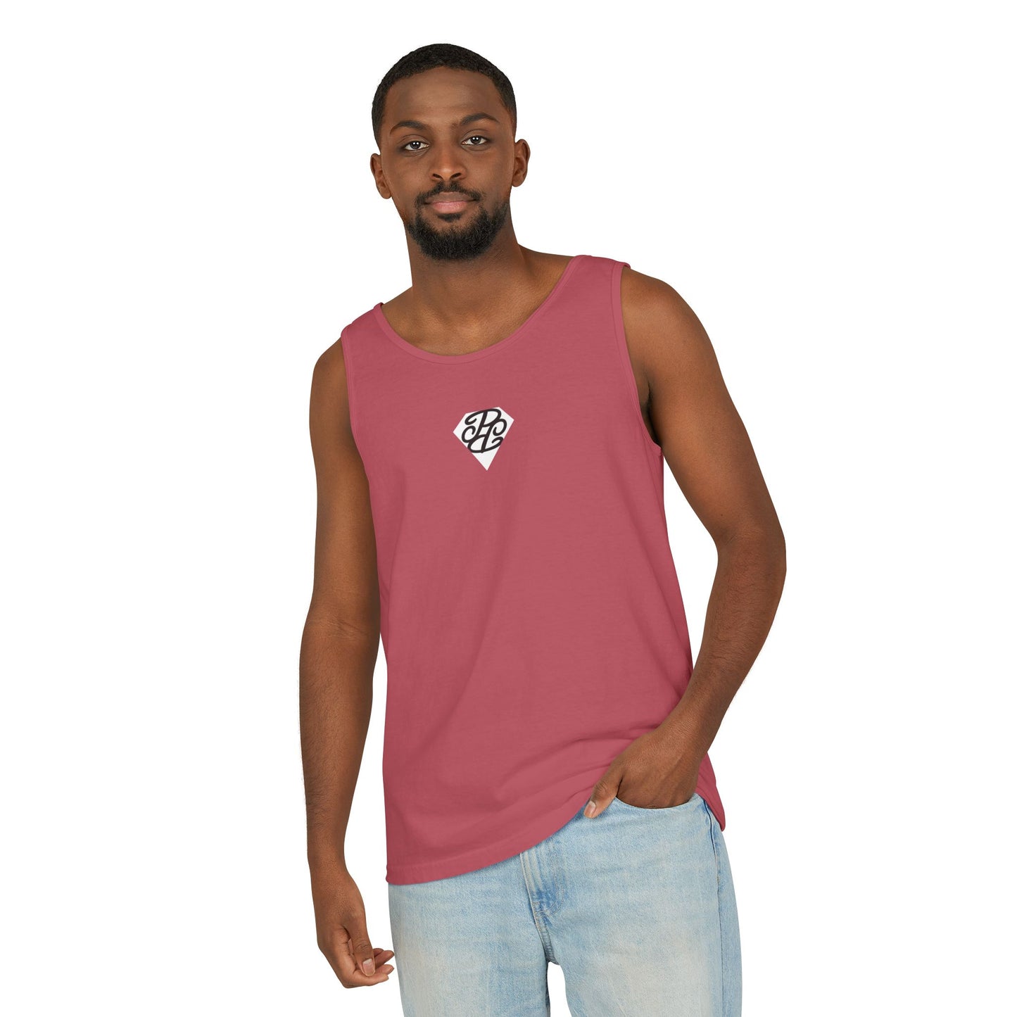 Phallacy Diamond Unisex Garment-Dyed Tank Top