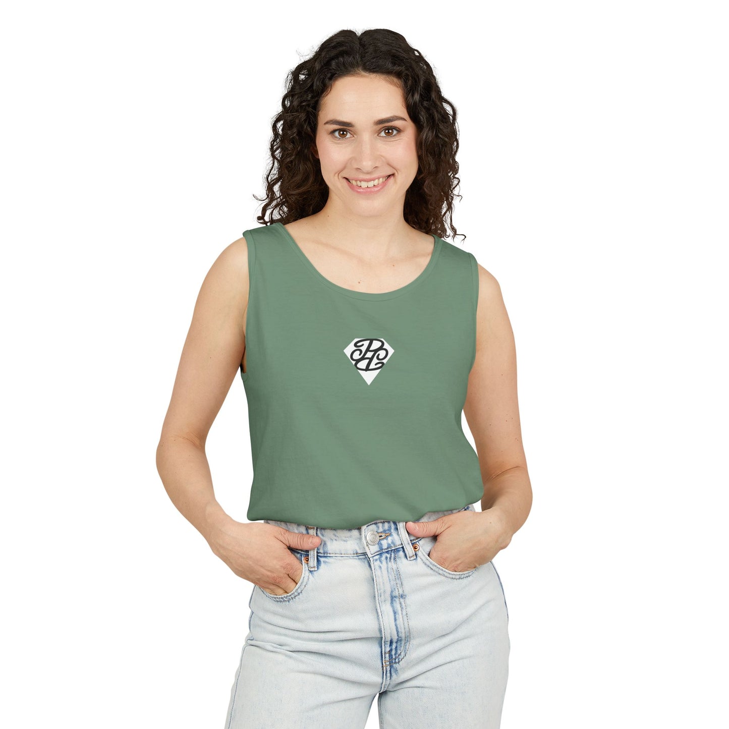 Phallacy Diamond Unisex Garment-Dyed Tank Top