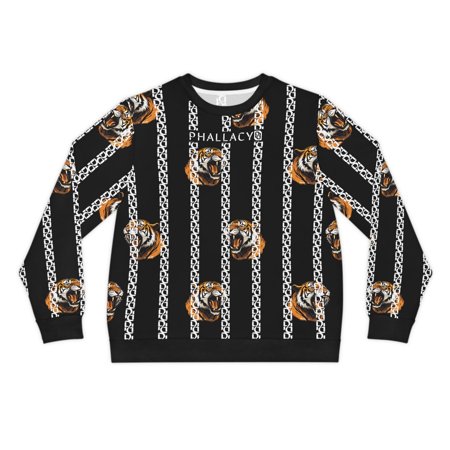 Phallacy Striped Designer Lightweight Sweatshirt