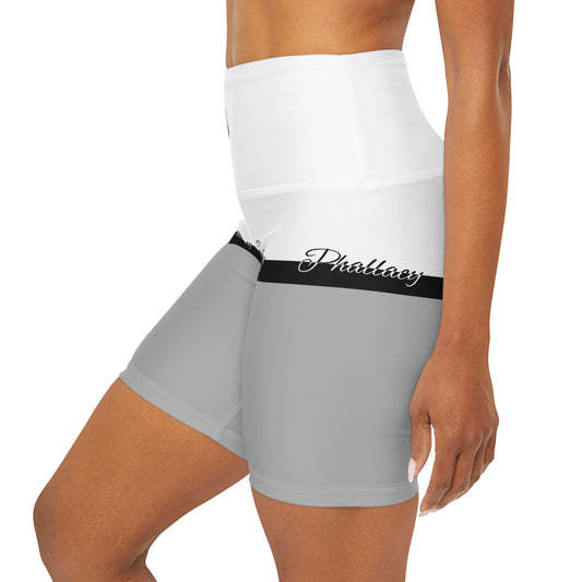 Phallacy Signature Designer High Waisted Yoga Shorts