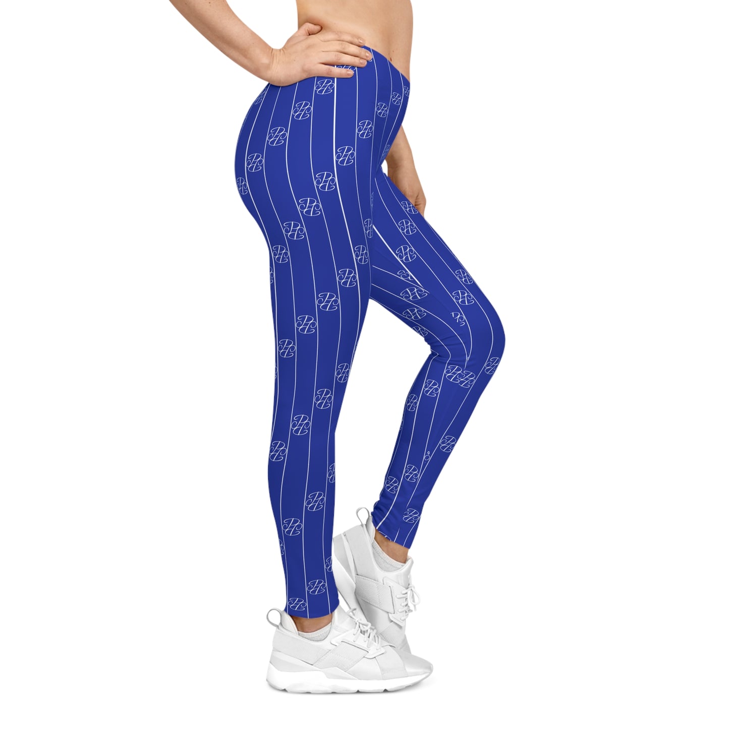 Phallacy Striped Designer Casual Leggings