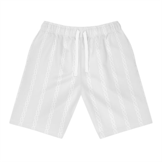 Phallacy Striped Designer Athletic Shorts