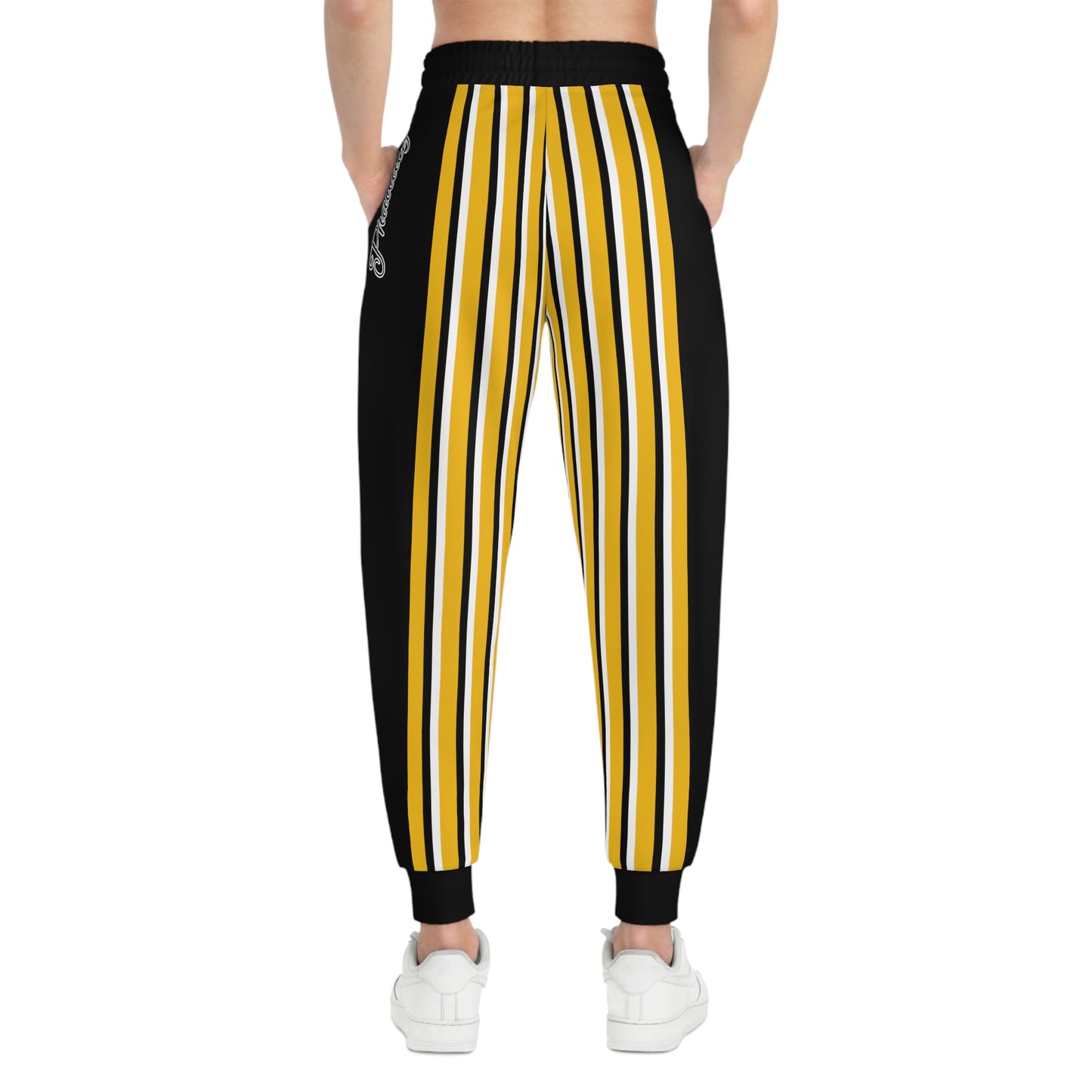 Phallacy Striped Designer Unisex Athletic Joggers