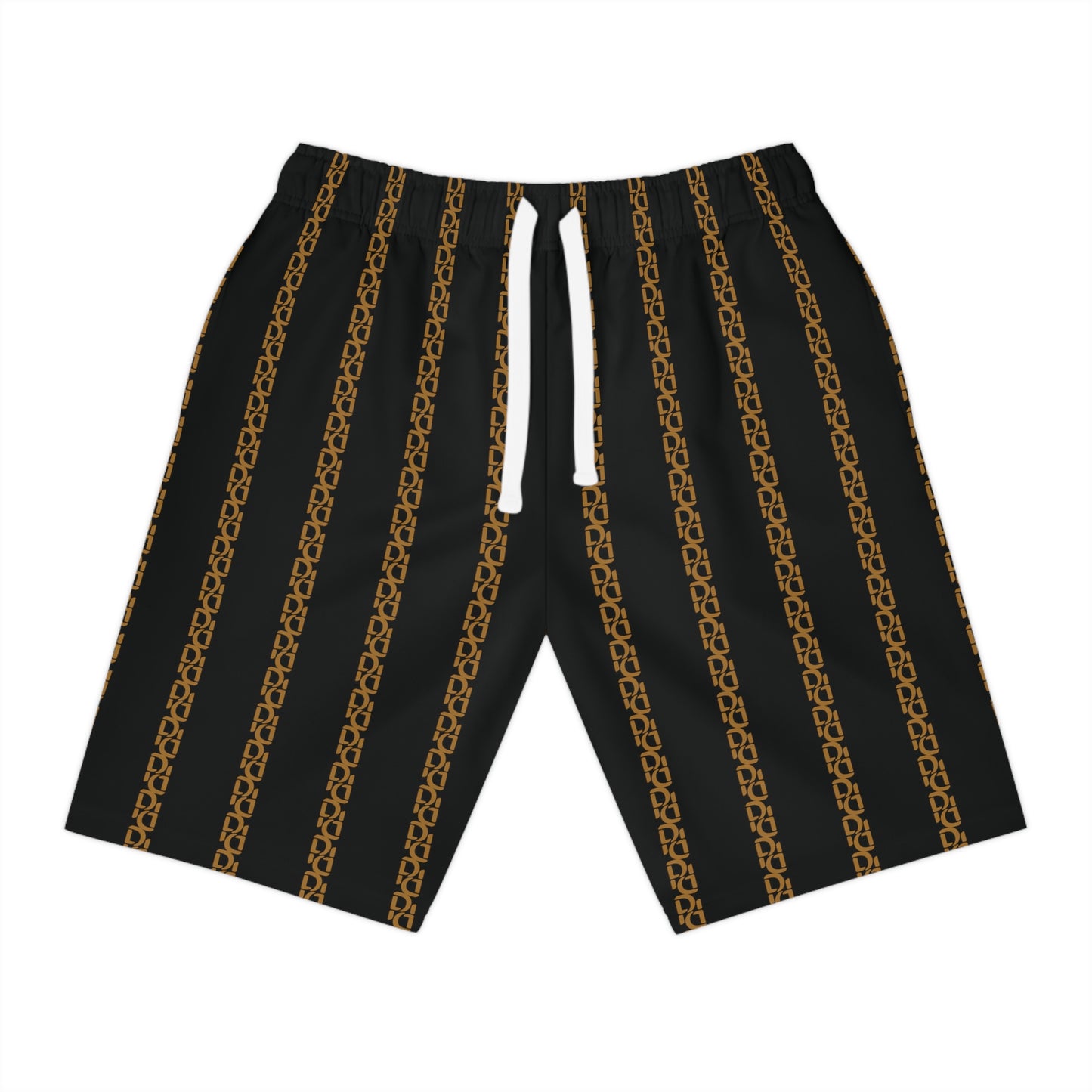 Phallacy Striped Designer Athletic Shorts