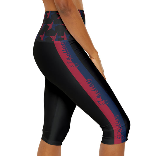 Phallacy Star Designer Yoga Capri Leggings