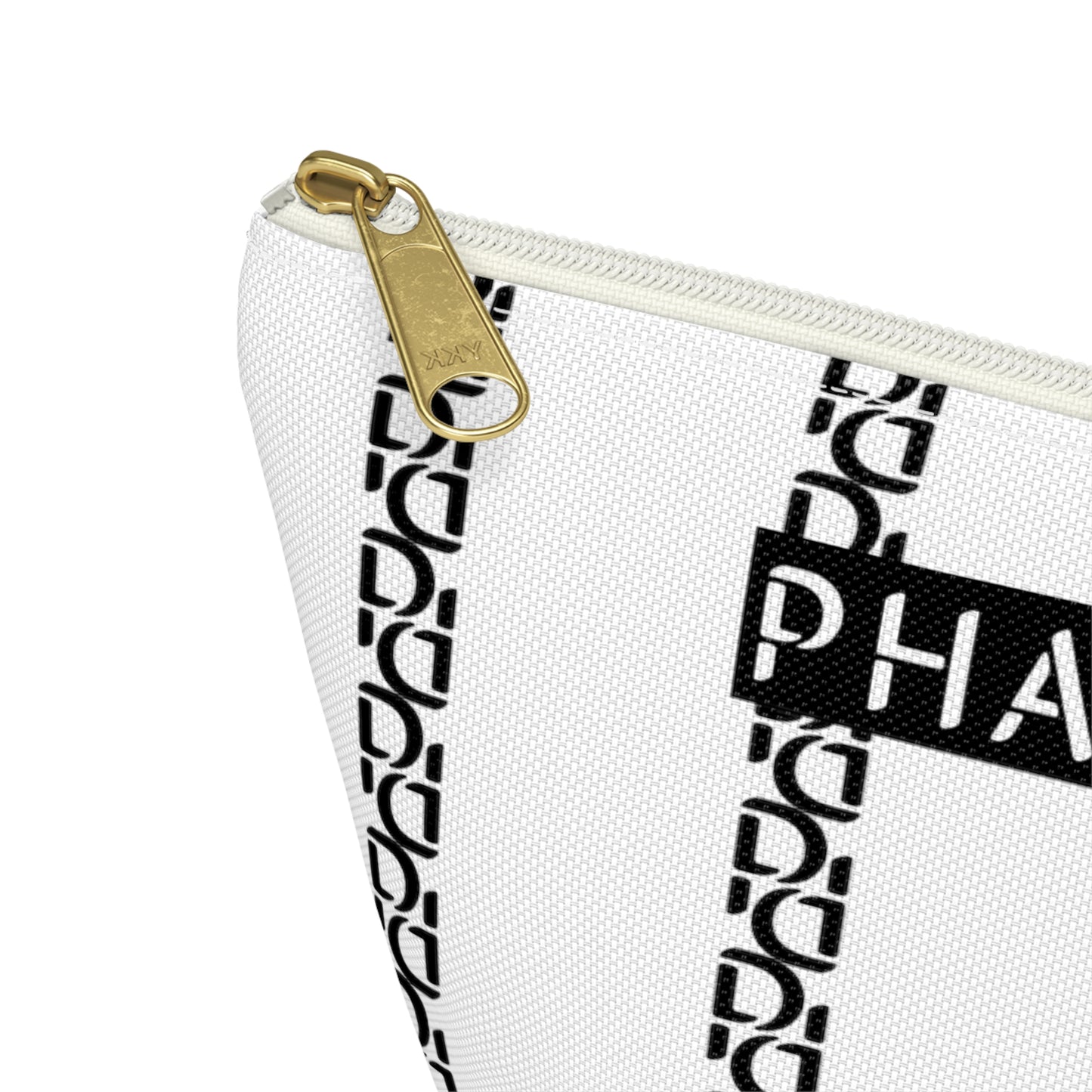 Phallacy Striped Designer Accessory Pouch w T-bottom