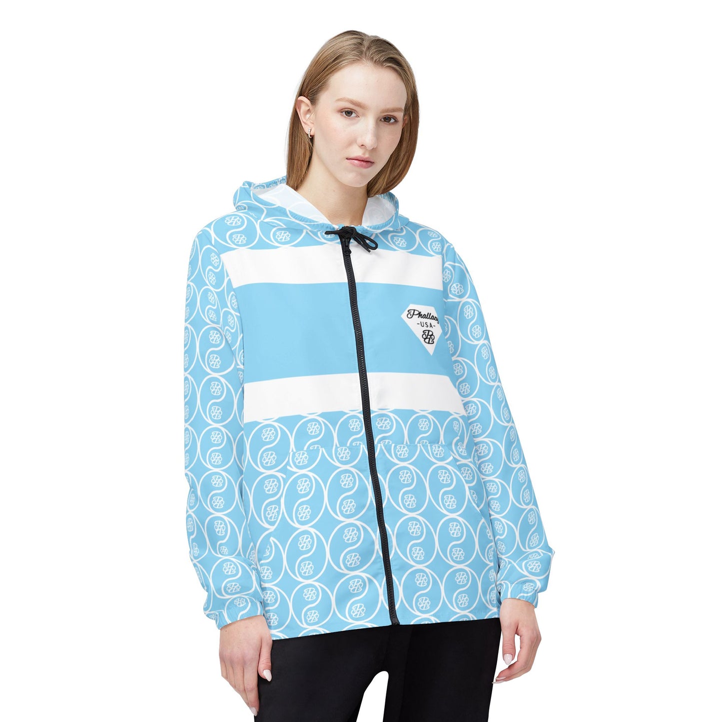 Phallacy Yin-Yang Designer Unisex Windbreaker Jacket