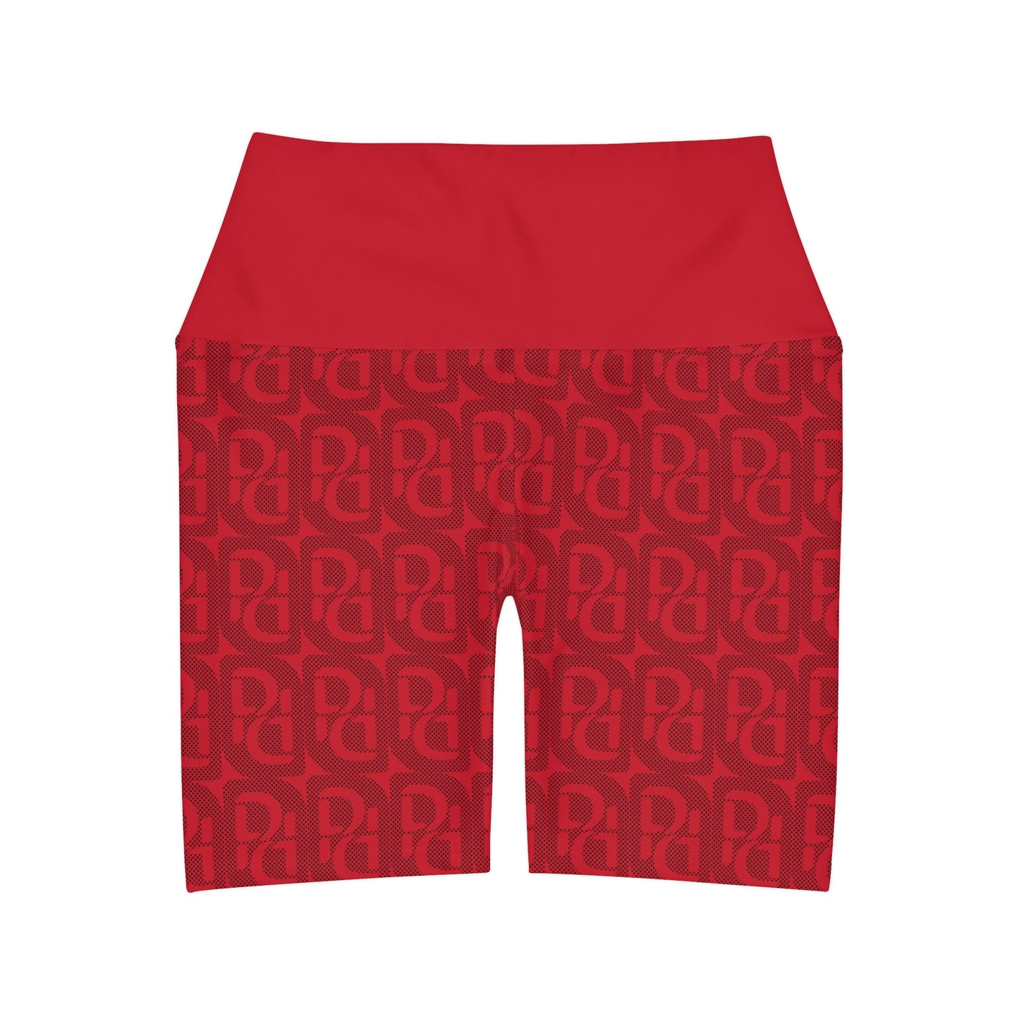 Phallacy Designer High Waisted Yoga Shorts