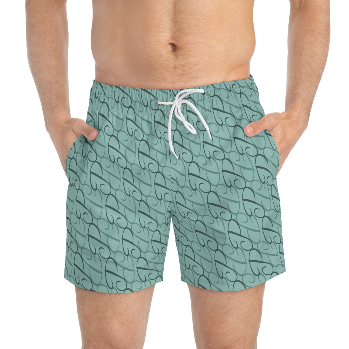 Phallacy Players Designer Swim Trunks