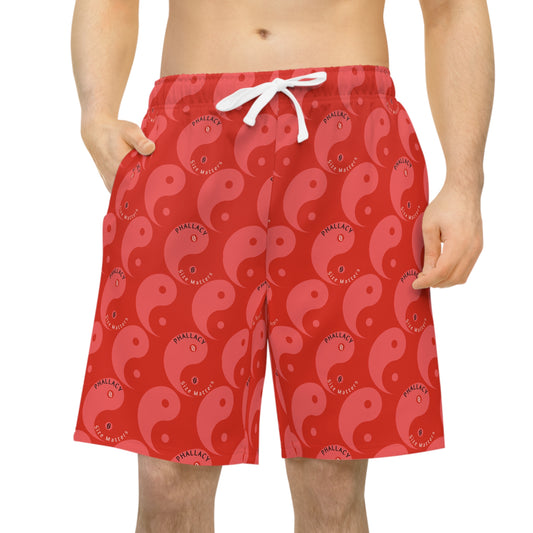 Phallacy Yin-Yang Designer Athletic Shorts