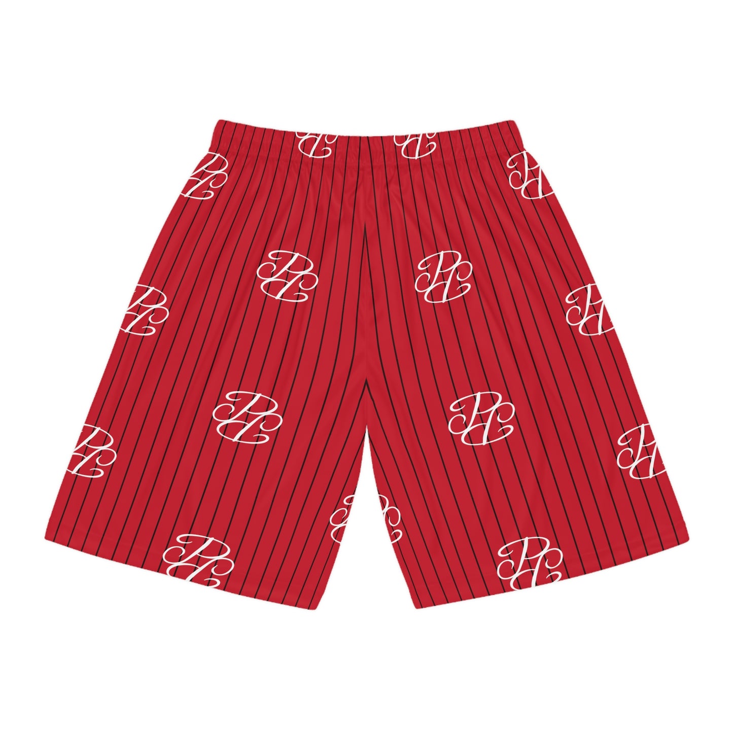 Phallacy Players Striped Designer Basketball Shorts