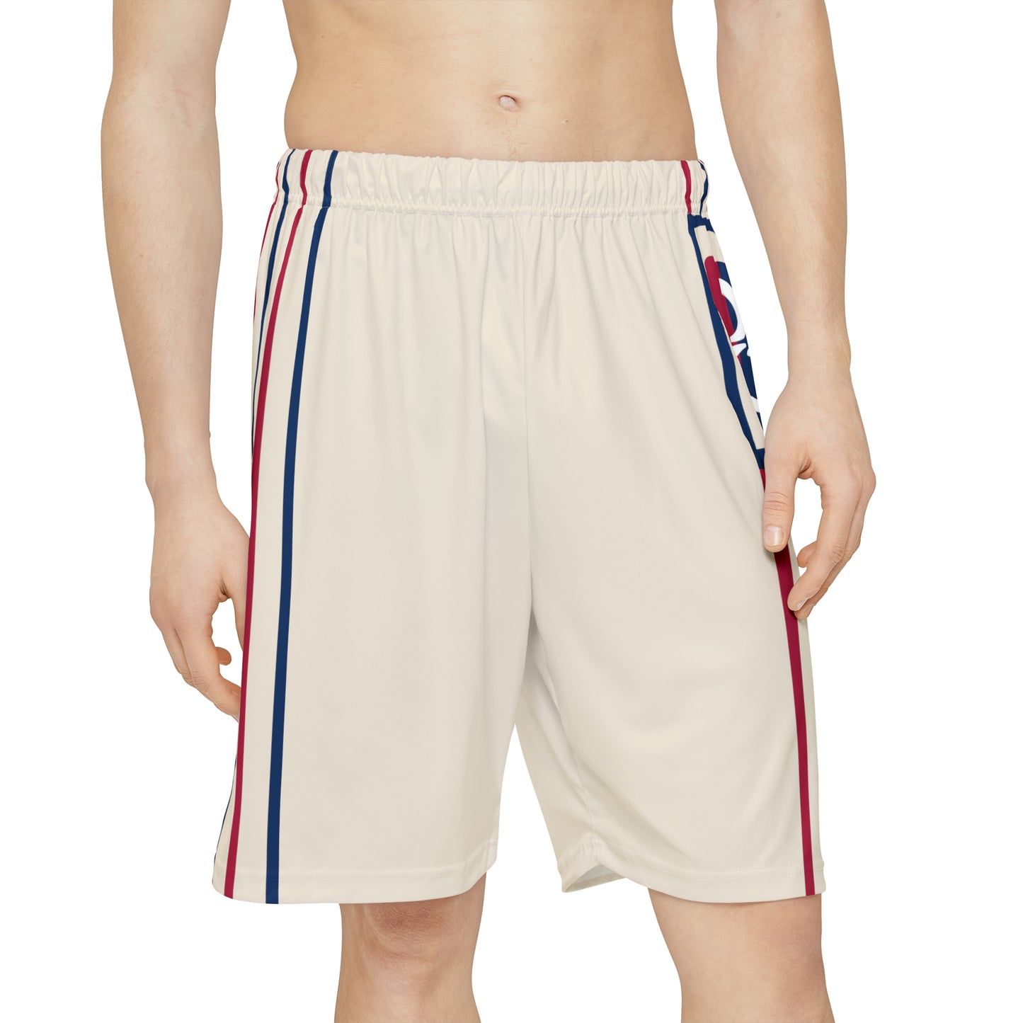 Phallacy Striped Designer Sports Shorts