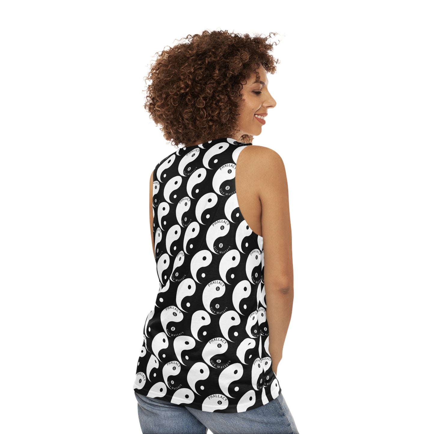 Phallacy Yin-Yang Designer Unisex Tank Top