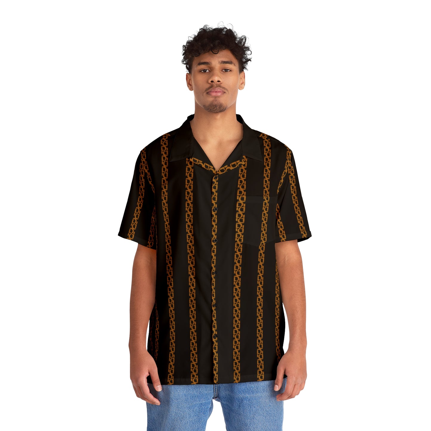 Phallacy Striped Designer Button Up Shirt