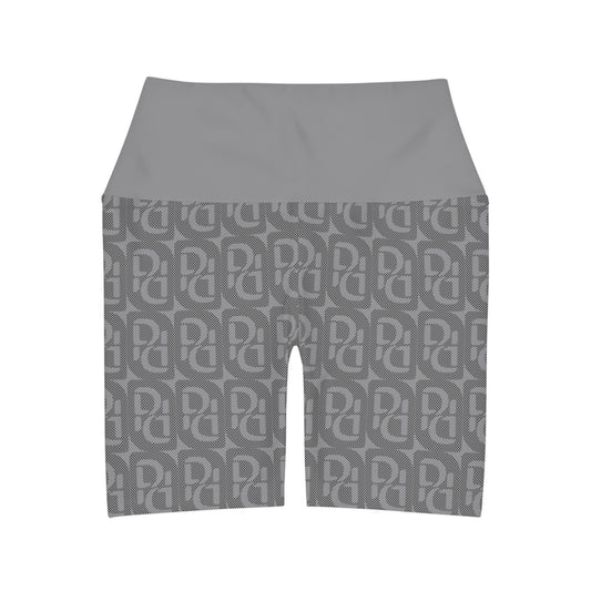 Phallacy Designer High Waisted Yoga Shorts