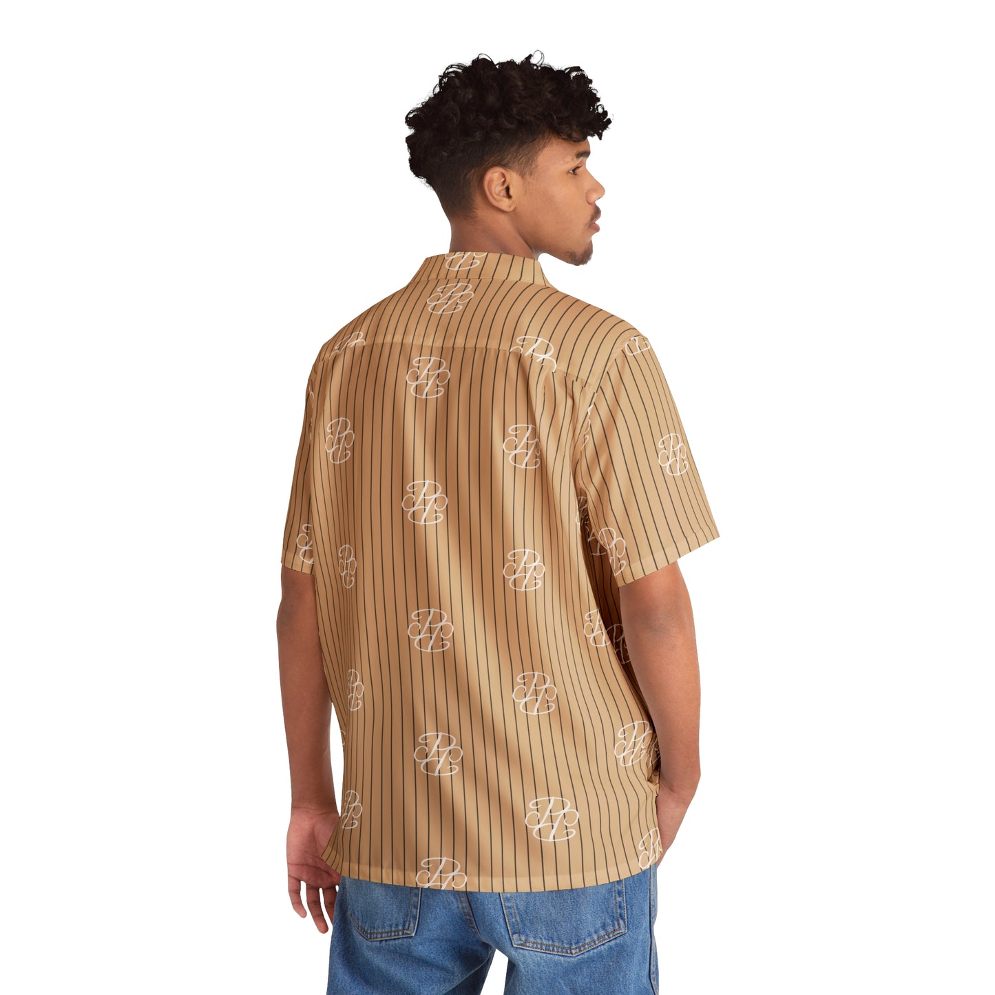 Phallacy Players Striped Designer Button Up Shirt