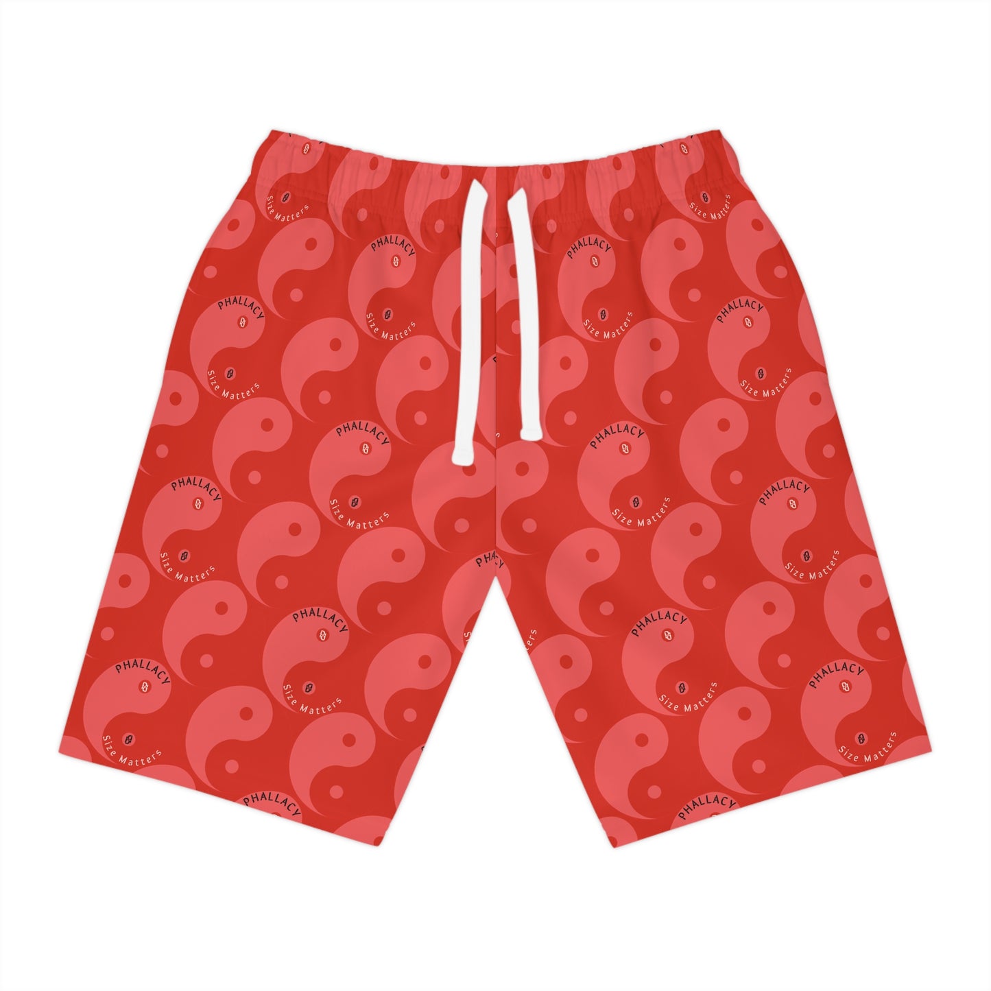 Phallacy Yin-Yang Designer Athletic Shorts