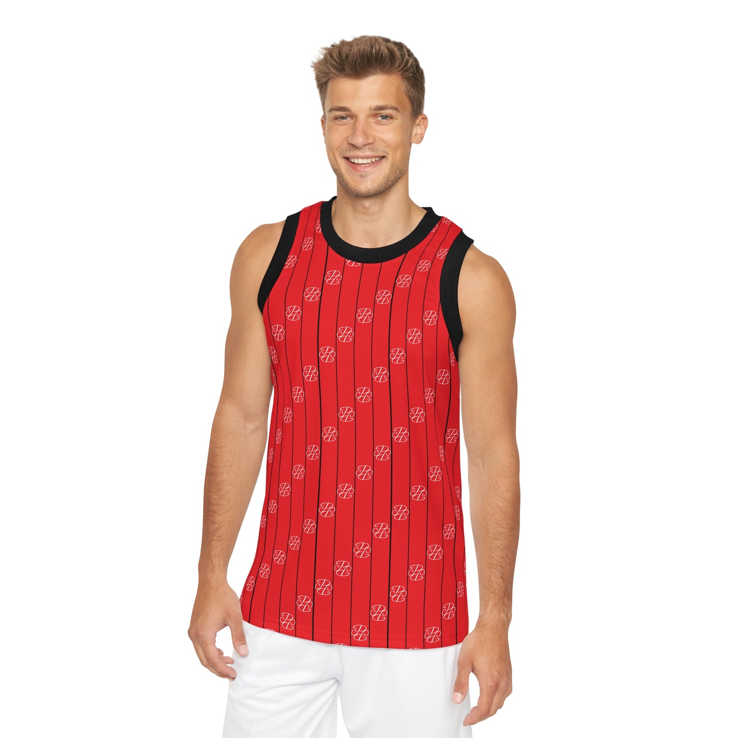 Phallacy Striped Designer Unisex Basketball Jersey