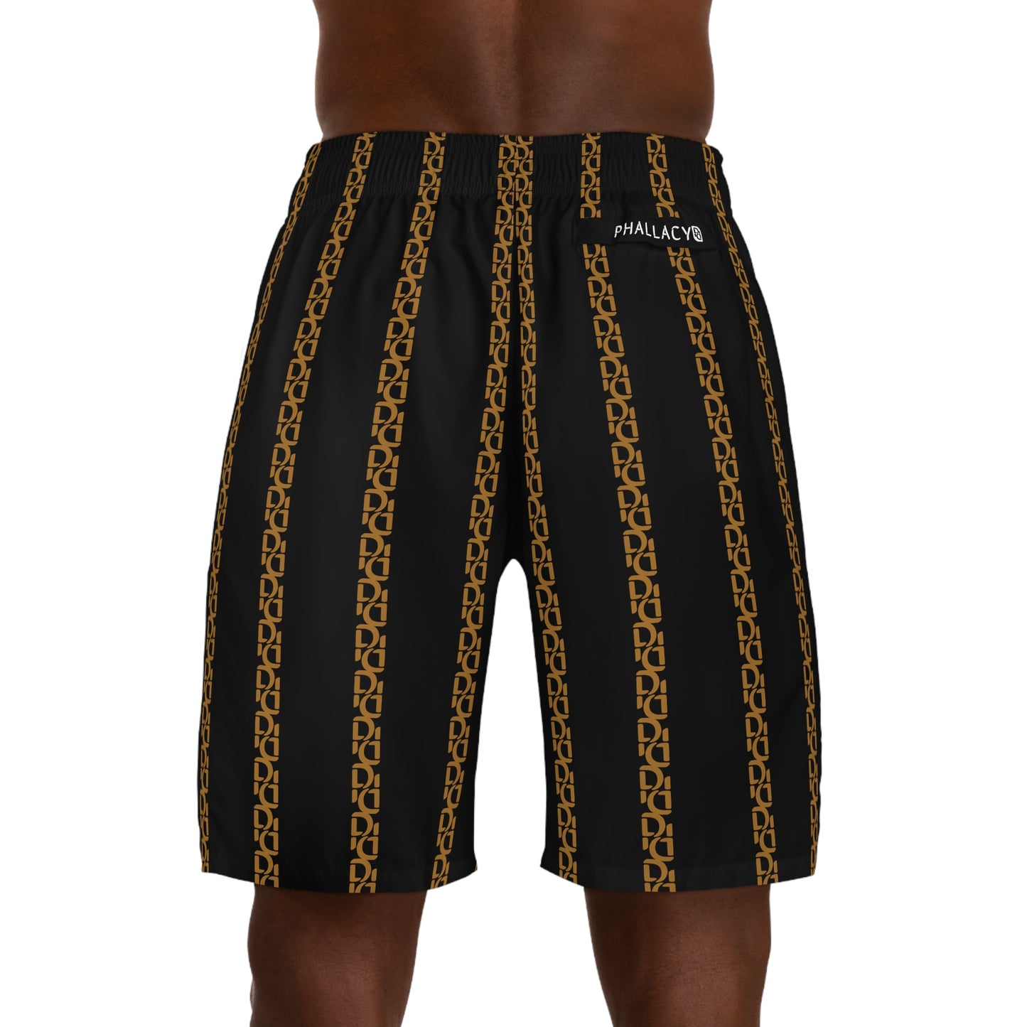 Phallacy Striped Designer Jogger Shorts