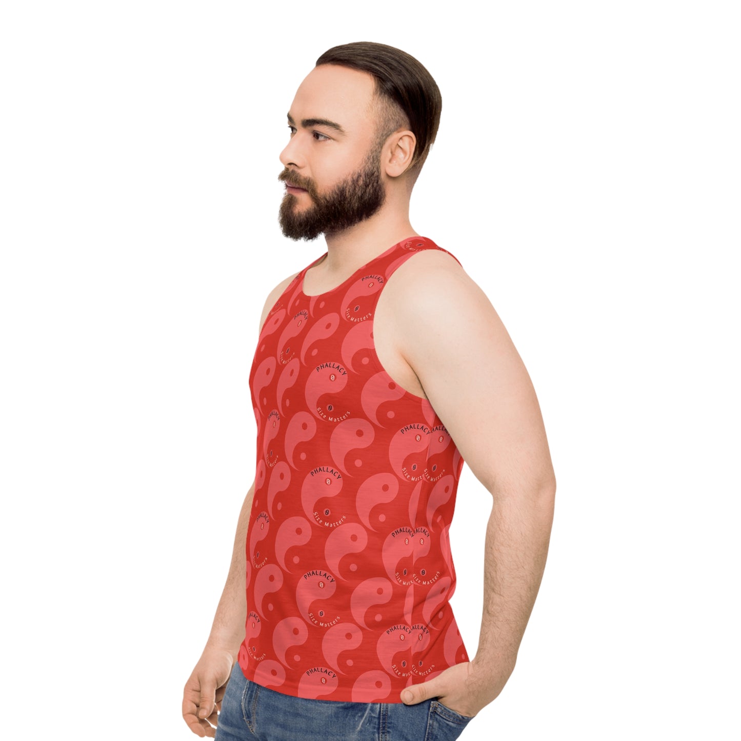 Phallacy Yin-Yang Designer Unisex Tank Top