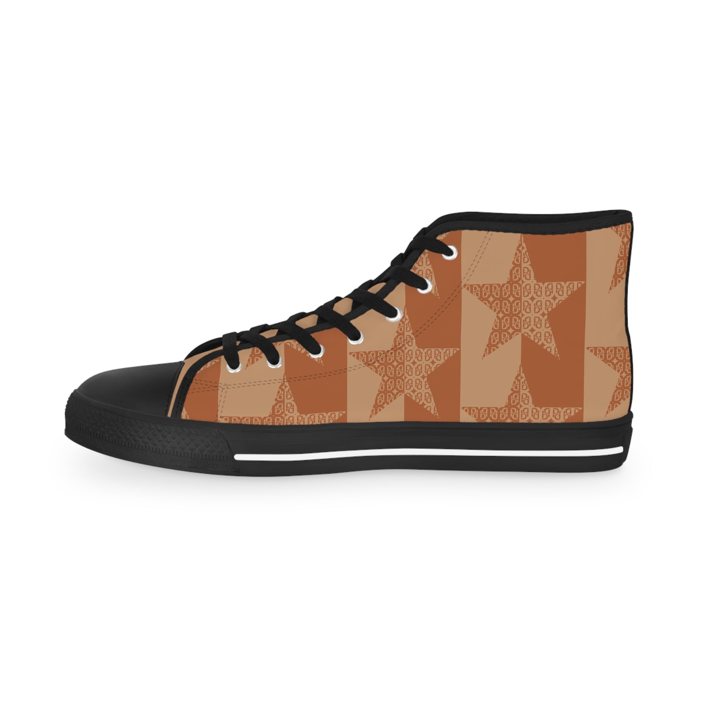 Phallacy Star Designer Men's High Top Sneakers