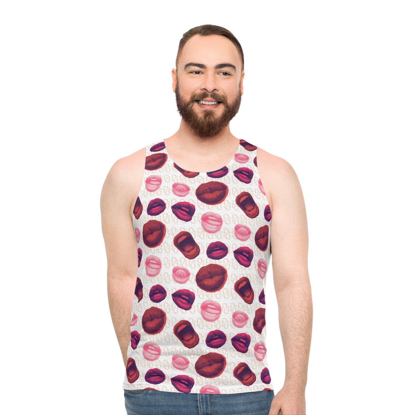 Phallacy Lips Designer Unisex Tank Top