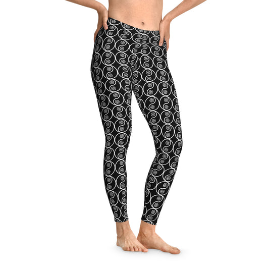 Phallacy Yin-Yang Designer Stretchy Leggings