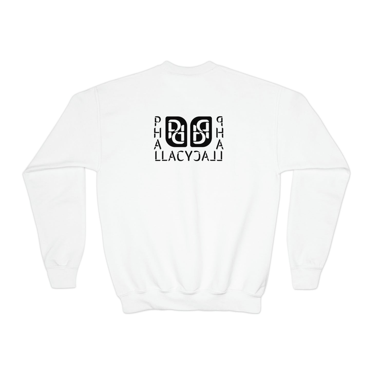 Phallacy Balance Designer Youth Crewneck Sweatshirt