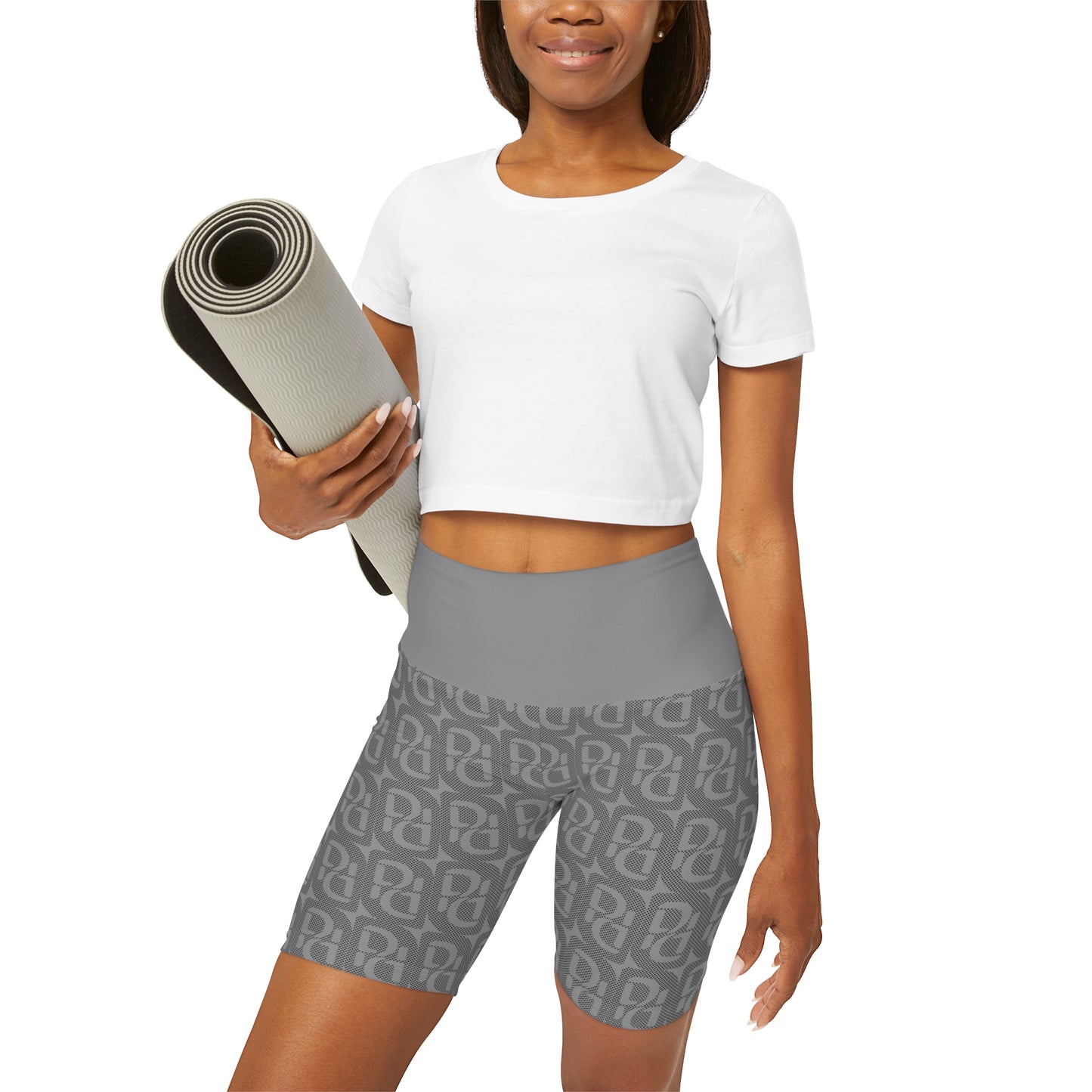 Phallacy Designer High Waisted Yoga Shorts