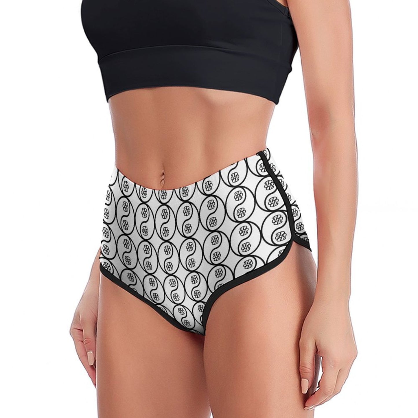 Phallacy Yin-Yang Designer Booty Shorts