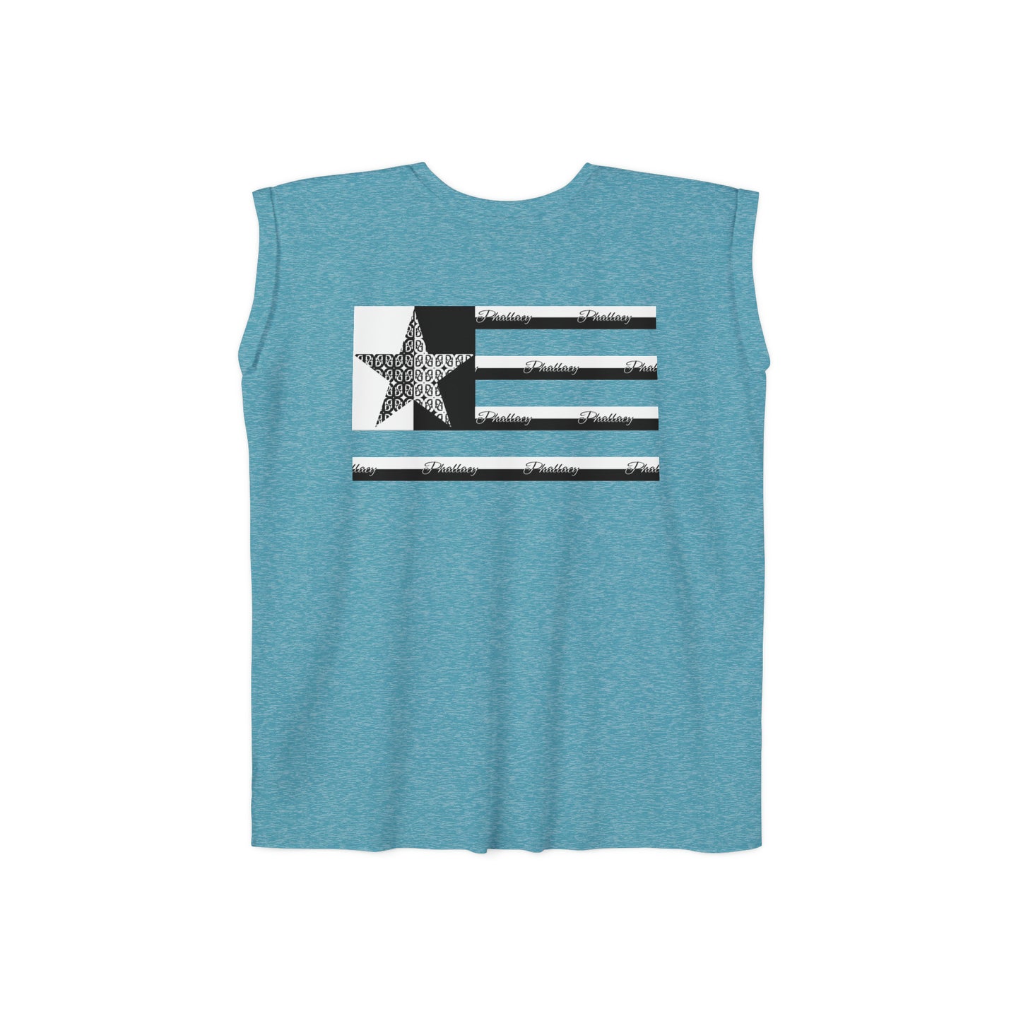 Phallacy Flag Women’s Flowy Rolled Cuffs Muscle Tee