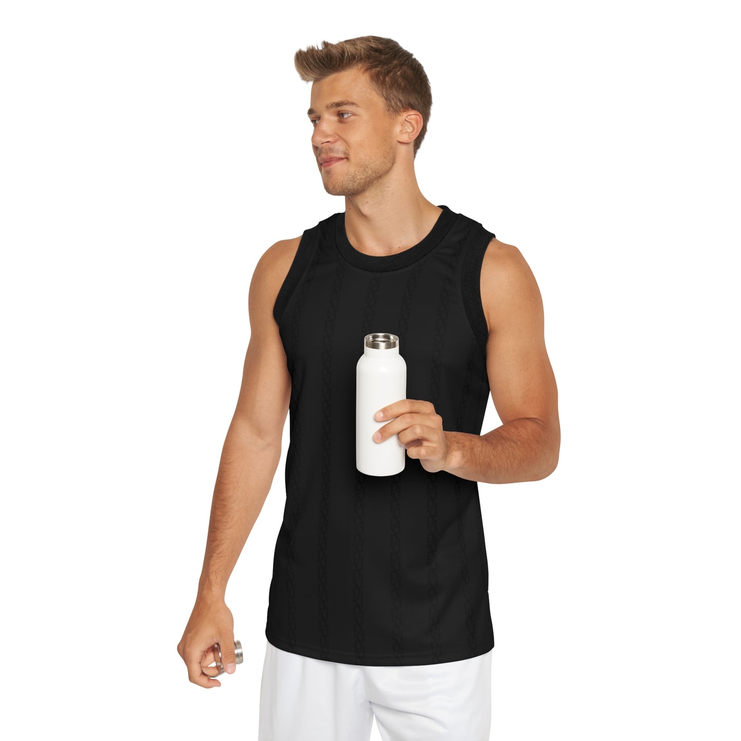 Phallacy Striped Designer Unisex Basketball Jersey