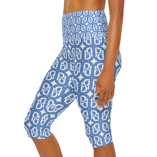 Phallacy Monogram Designer Yoga Capri Leggings