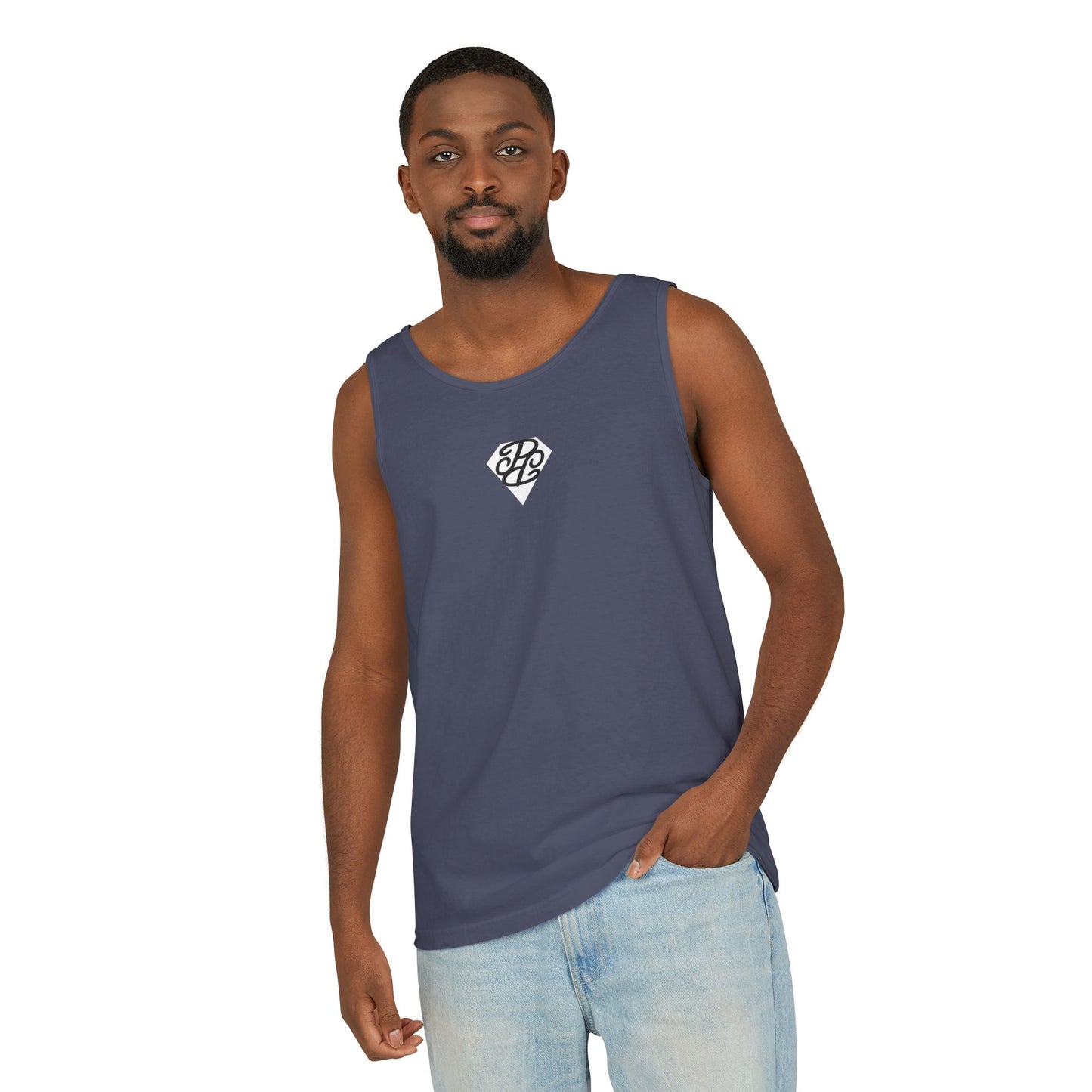 Phallacy Diamond Unisex Garment-Dyed Tank Top