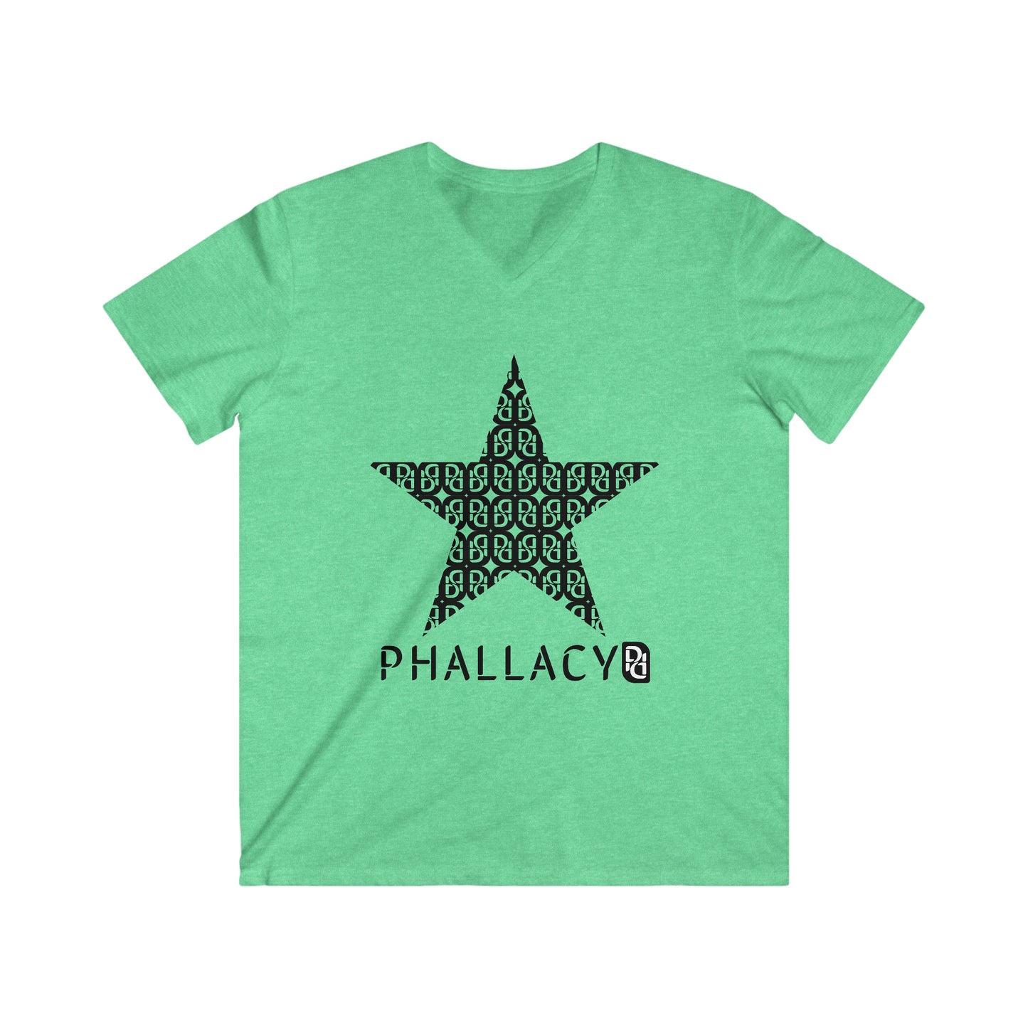 Phallacy Star Men's Fitted V-Neck Tee